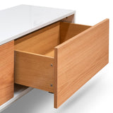 Alto 2m Wooden TV Entertainment Unit - White - Natural TV/Entertainment Unit Better B-Core