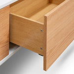 Alto 2m Wooden TV Entertainment Unit - White - Natural TV/Entertainment Unit Better B-Core