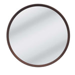 Anderson Walnut 84cm Round Mirror - Natural Mirror Trendy-Local   