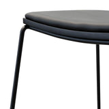 Ex Display - Apollo PU Bar Stool - Full Black Bar Stool New Home-Core
