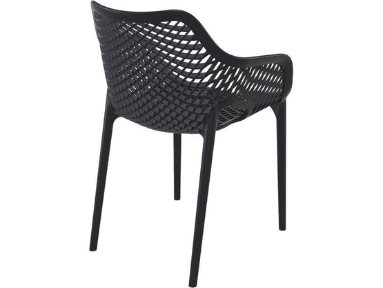 Aro Indoor / Outdoor Dining Armchair - Black Outdoor Chair Furnlink-Local   