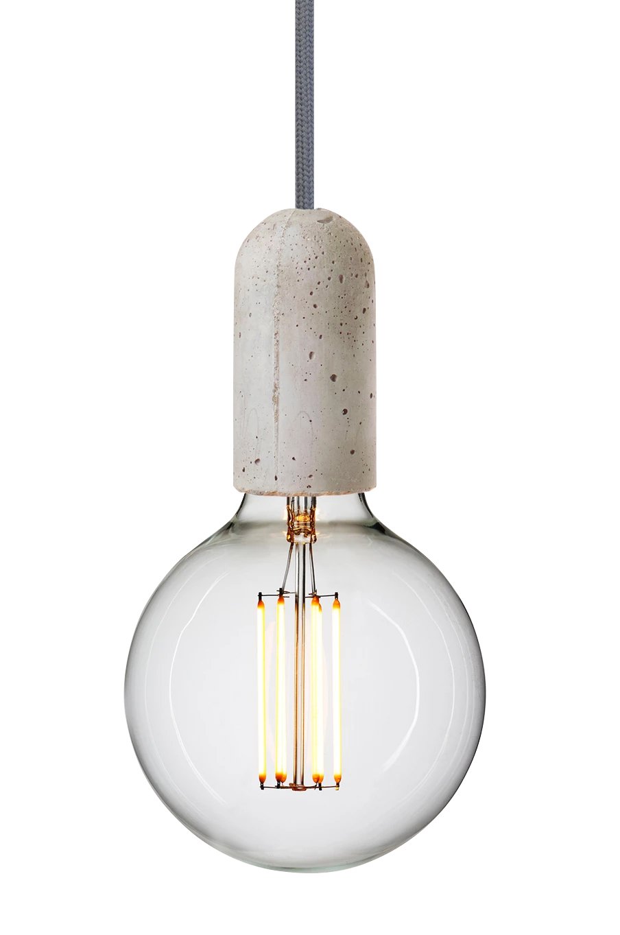 Base Concrete Pendant Lamp - Light Grey Pendant Light NUD-local   