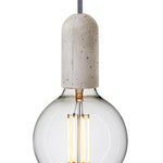 Base Concrete Pendant Lamp - Light Grey Pendant Light NUD-local   