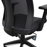 Benson Mesh Fabric Office Chair With Head Rest - Black Office Chair LF-Core   