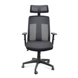Benson Mesh Fabric Office Chair With Head Rest - Black Office Chair LF-Core   