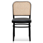 Bonilla Black Cushion Dining Chair - Natural Rattan DC6382-SD