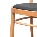 Bonilla Black Cushion Dining Chair - Natural Rattan and Frame DC6383-SD