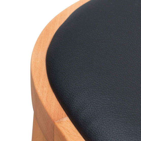 Bonilla Black Cushion Dining Chair - Natural Rattan and Frame DC6383-SD