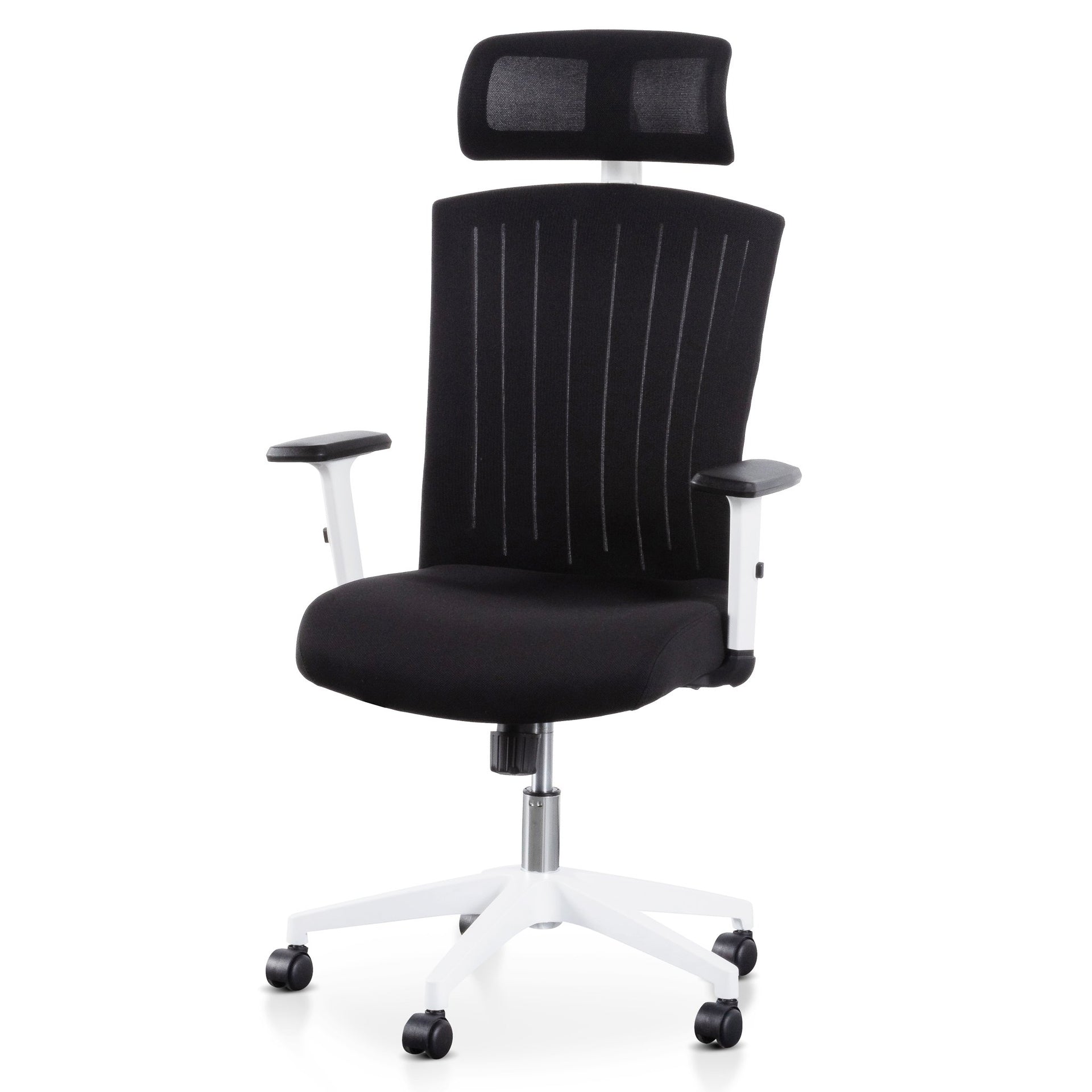 Caleb Mesh Office Chair - Black and White