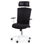 Caleb Mesh Office Chair - Black and White OC6208-LF
