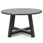 Ex Display - Carlson 130cm Black Marble Dining Table with Glass Top Dining Table DJ Kalead-Core