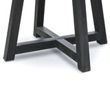 Ex Display - Carlson 130cm Black Marble Dining Table with Glass Top Dining Table DJ Kalead-Core