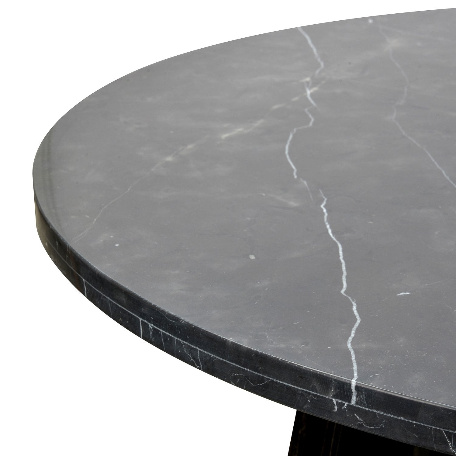 Ex Display - Carlson 130cm Black Marble Dining Table with Glass Top Dining Table DJ Kalead-Core