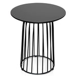 Carmella Round Side Table Set - Black Oak - Last One Side Table KD-Core