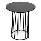 Carmella Round Side Table Set - Black Oak - Last One Side Table KD-Core