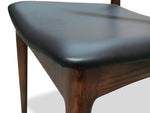 Henrik Dining Chair - Dark Brown with Black Seat DC181