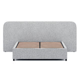 Greta King Sized Bed Frame - Dusty Pepper Boucle with Storage Bed Frame Ming-Core   