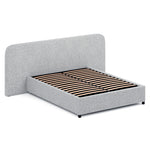 Greta Queen Sized Bed Frame - Dusty Pepper Boucle with Storage Bed Frame Ming-Core