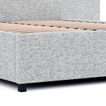 Greta Queen Sized Bed Frame - Dusty Pepper Boucle with Storage Bed Frame Ming-Core