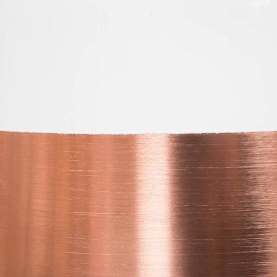 Clearance - Fontain Cylinder Pendent Lamp - Rose Gold - White LP984-SL