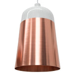 Clearance - Fontain Cylinder Pendent Lamp - Rose Gold - White LP984-SL