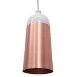 Clearance - Fontain Slim Pendent Lamp - Rose Gold - White LP983-SL