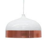 Clearance - Fontain Wide Pendant Lamp - Rose Gold - White Pendant Light S-Lighting-Core   