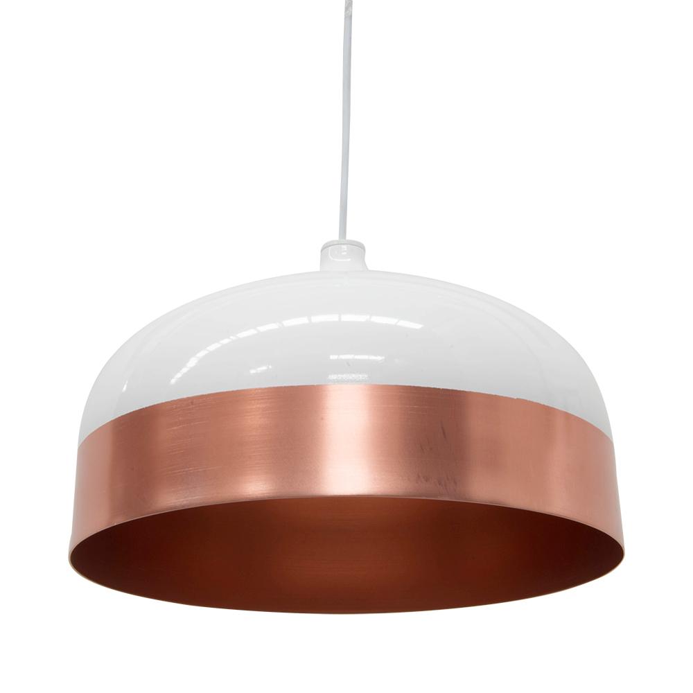 Clearance - Fontain Wide Pendant Lamp - Rose Gold - White Pendant Light S-Lighting-Core   