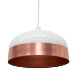 Clearance - Fontain Wide Pendant Lamp - Rose Gold - White Pendant Light S-Lighting-Core   