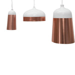 Clearance - Fontain Wide Pendant Lamp - Rose Gold - White Pendant Light S-Lighting-Core   