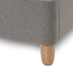 Courtney Queen Sized Fabric Bed Frame - Medium Grey BD1506-EV