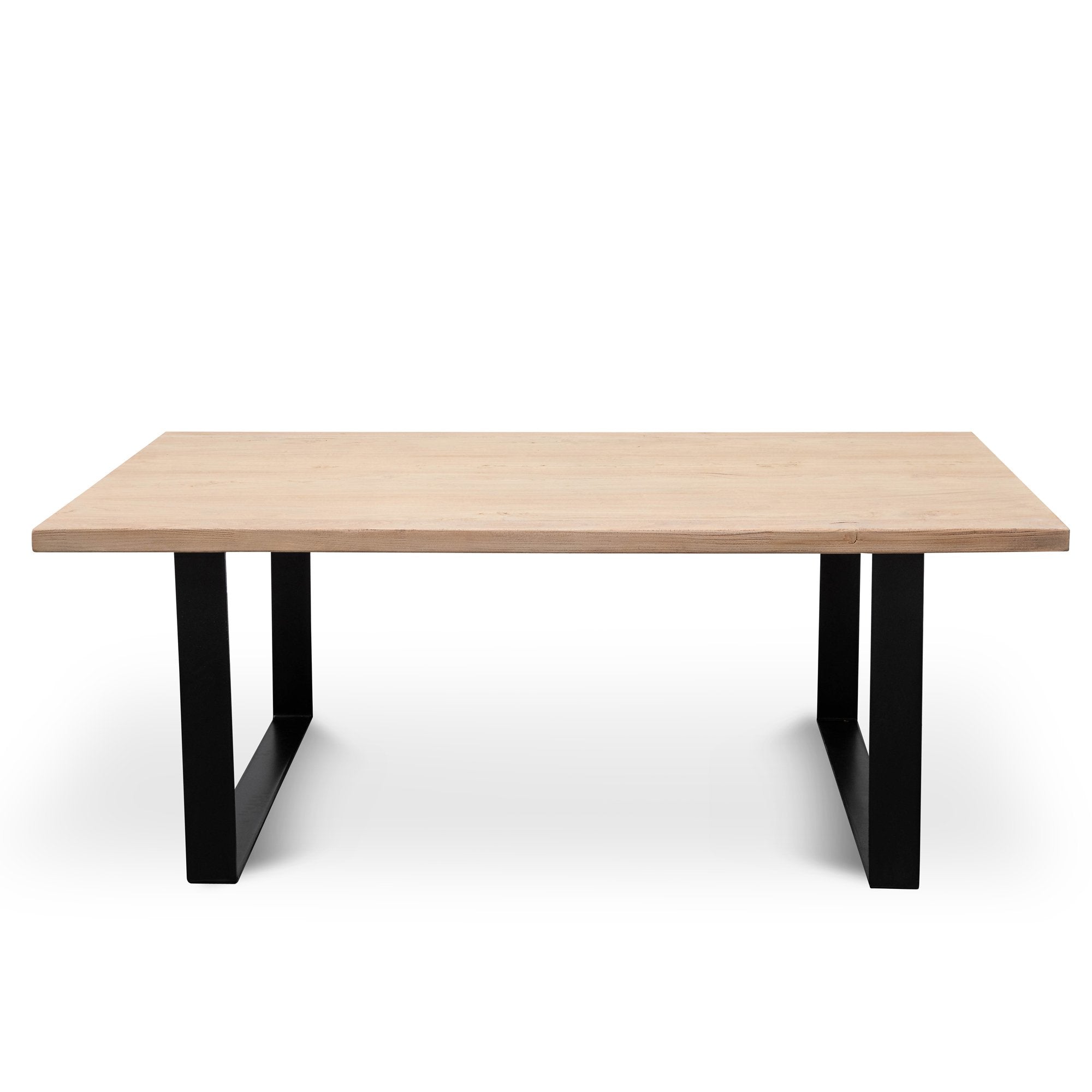 Dalton Reclaimed Wood 1.98m Dining Table - Rustic Natural Dining Table Reclaimed-Core