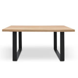 Dalton Reclaimed Elm Wood 1.7m Dining Table - Rustic Natural Dining Table Reclaimed-Core   