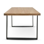 Dalton Reclaimed Elm Wood 1.7m Dining Table - Rustic Natural Dining Table Reclaimed-Core   