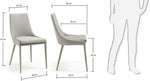 Dant Fabric Dining Chair - Light Grey DC1034-LA