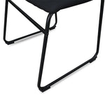 Set Of 2 - Darcy Fabric Dining Chair - Black Dining Chair Sendo-Core   
