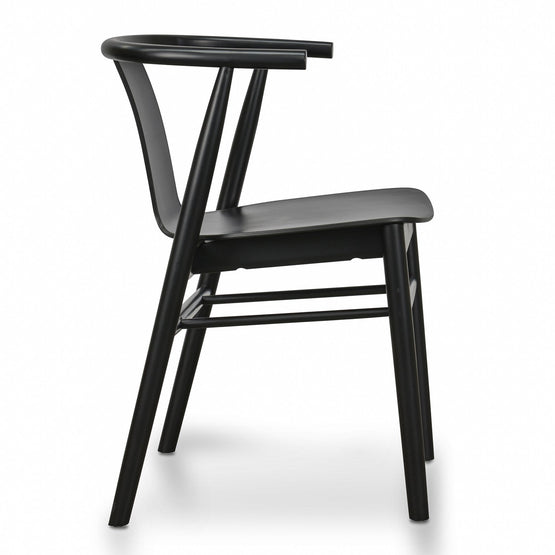 Dean Wooden Dining Chair - Full Black DC673