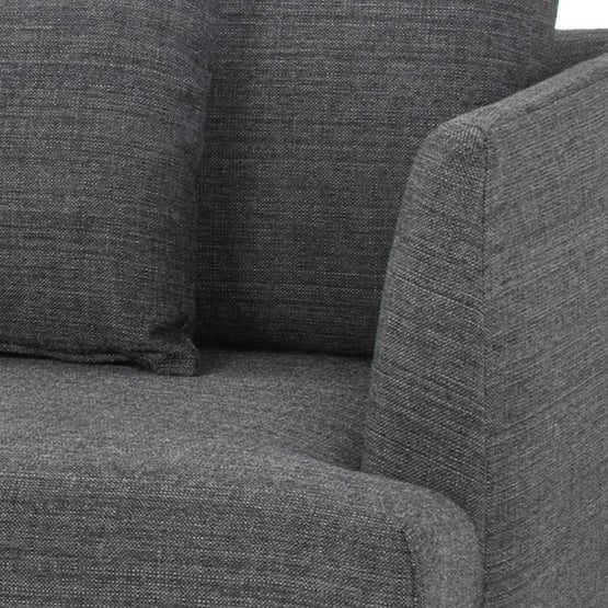 Denmark 4 Seater Fabric Sofa - Metal Grey LC804