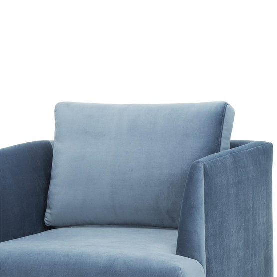 Denmark Fabric Armchair - Dust Blue Armchair Original Sofa-Core   
