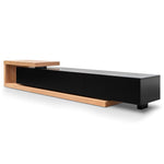 Dwell Extendable TV Entertainment Unit - Natural Oak - Black matt TV/Entertainment Unit Better B-Core   