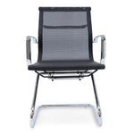 Charlie Visitor Office Chair - Black Mesh Office Chair Yus Furniture-Core   
