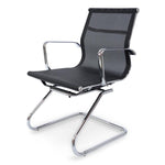 Charlie Visitor Office Chair - Black Mesh Office Chair Yus Furniture-Core   