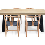 Edwin 1.98m Reclaimed Elm Wood Dining Table Dining Table Reclaimed-Core   
