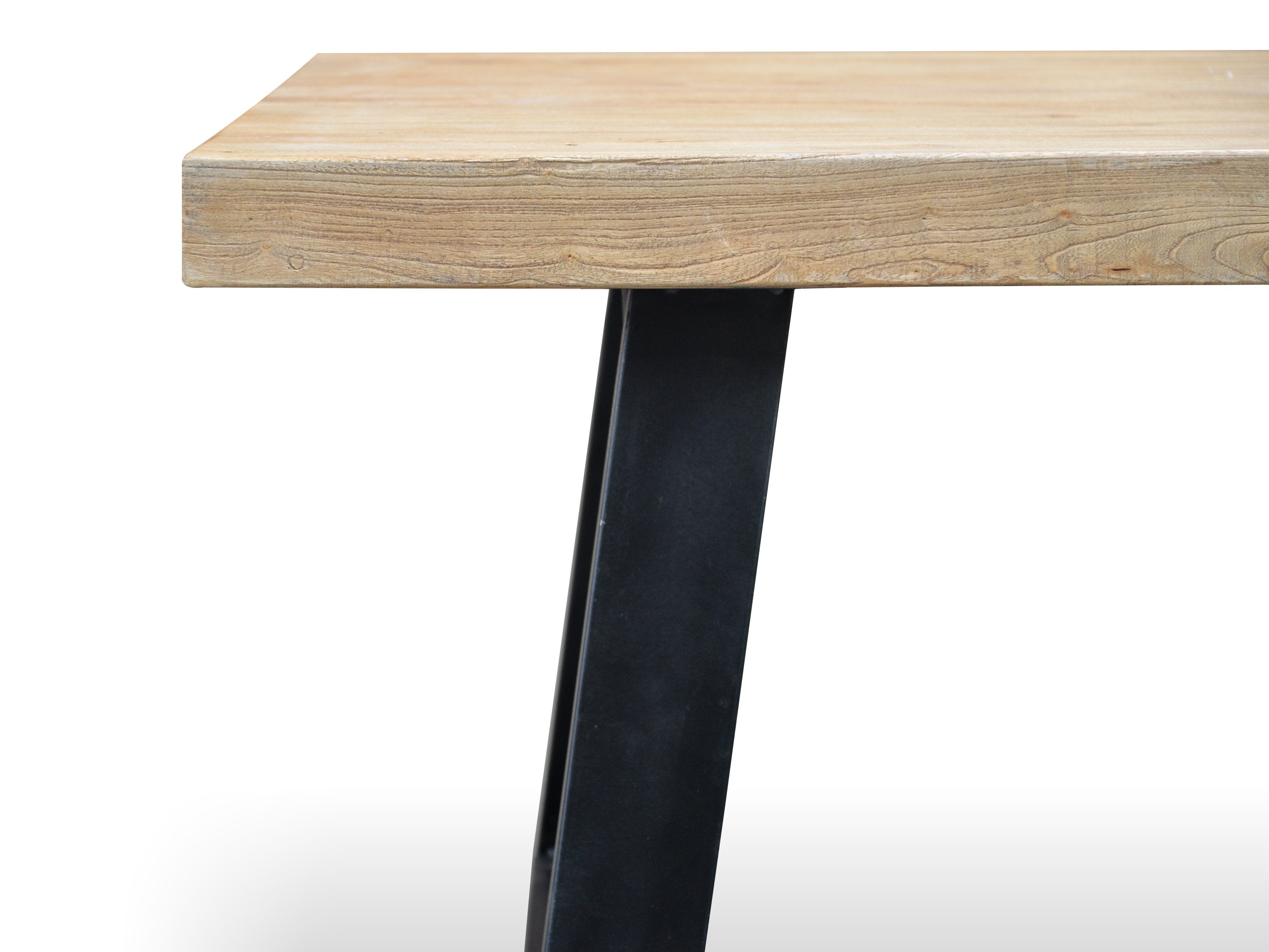 Edwin Reclaimed Elm Wood 2.4m Dining Table - Upgraded Top Dining Table Reclaimed-Core