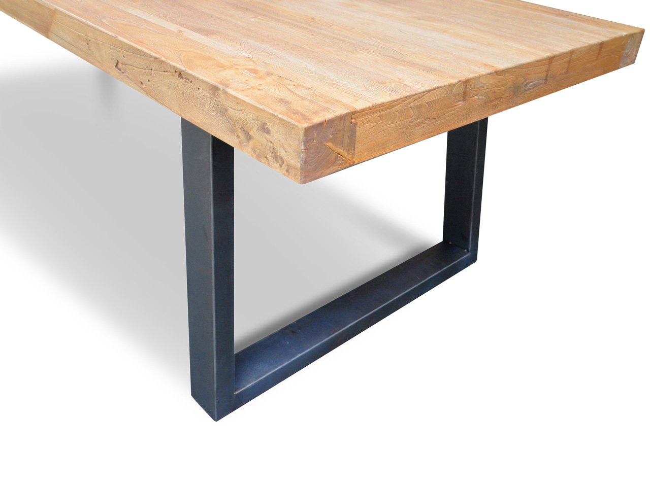 Edwin 3m Reclaimed Elm Dining Table - Natural Dining Table Reclaimed-Core