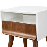 Ex Display - Elio Scandinavian Side Table - Walnut Bedside Table Iggy-Core