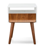 Ex Display - Elio Scandinavian Side Table - Walnut Bedside Table Iggy-Core