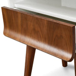 Ex Display - Elio Scandinavian Side Table - Walnut Bedside Table Iggy-Core