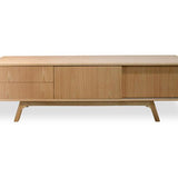 Ella Scandinavian 180cm TV Entertainment Unit - Lowline - Natural - Last One TV/Entertainment Unit Better B-Core