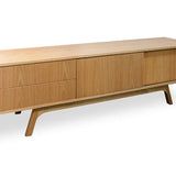 Ella Scandinavian 180cm TV Entertainment Unit - Lowline - Natural - Last One TV/Entertainment Unit Better B-Core